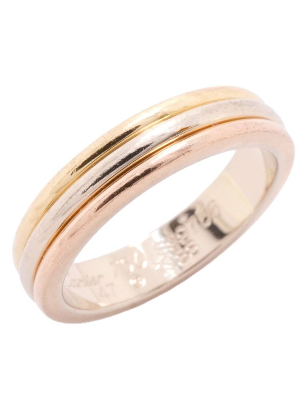 Cartier Ring Vendome 18k Yellow Gold 18k White Pink